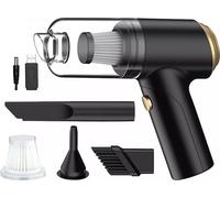 Aspirateur à main pour voiture Aspirateur de voiture sans fil Mini Aspirateur à main portable Avec fonction humide/sec Brosse de nettoyage Rechargeable Filtre lavable