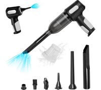 Aspirateur à Main sans Fil,2 en 1 Aspirateur Voiture Puissant par USB,Léger Souffleur et Pompe à Vide,6000 PA Mini Portable Aspirateur Rechargeable Légère Our Voiture,Maison, Cuisine, Bureau.[V839]