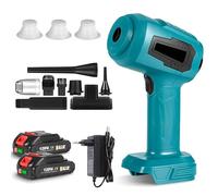 Aspirateur à main sans fil 28000 PA, 5 en 1, pour voiture, mini aspirateur de voiture, 500 W, rechargeable, portable, pour bureau, maison, cuisine, animaux (2 piles)
