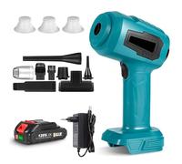 Aspirateur à main sans fil 28000 PA, 5 en 1, pour voiture, mini aspirateur de voiture, 500 W, rechargeable, portable, pour bureau, maison, cuisine, animaux (1 batterie)