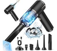 Aspirateur à Main sans Fil, 3 en 1 Aspirateur Voiture Puissant 7000 PA, Rechargeable par USB, Mini Aspirateur sans Fil Légère Our Voiture, Maison, Cuisine, Table