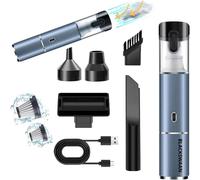 Aspirateur À Main Sans Fil 3 En 1, Souffleur, Led Intégrée, Puissant, Léger, 12000Pa, Nettoyage, Pour Voiture, Maison, Camping Car, Recharge Par Usb