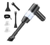 Aspirateur à main sans fil - Aspirateur à ventouse puissant - Rechargeable portable et puissant pour voiture, tapis, poils d'animaux domestiques, poussière de maison