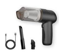 Aspirateur à Main sans Fil avec Une Puissante Aspiration pour Les Poils d'animaux, La Voiture, Aspirateur Portable Rechargeable et Léger avec Suceur Plat(Black)