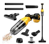 Aspirateur à main sans fil compatible avec Dewalt 18 V 20 V, 22 000 Pa, avec 4 buses et réservoir à poussière de 600 ml, aspirateur pour poils d'animaux, tapis, sols durs, voiture (sans batterie)