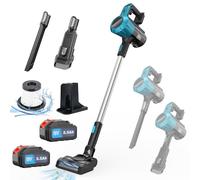 Aspirateur à main sans fil de rechange pour Makita 20 V - Aspirateur à main portable sans balais - 15000 Pa - Avec 2 batteries de 5500 mAh - 6 accessoires