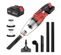 Aspirateur à main sans fil pour batterie Makita 18 V, 20 000 Pa Aspirateur à main avec brosse de sol, suceur plat, brosse à coussins, bac à poussière 0,6 l, aspirateur sans fil pour voiture, maison