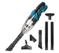 Aspirateur à main sans fil pour batterie Makita 18 V, aspirateur sans fil 10 000 Pa avec réservoir à poussière de 0,75 l, 4 buses multifonctions, lumière LED, aspirateur portable pour la maison et la