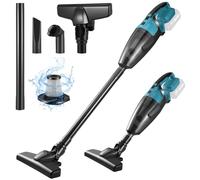 Aspirateur à main sans fil pour batterie Makita 18 V, mini aspirateur portable léger pour utilisation humide et sèche, petit aspirateur avec 3 buses et boîte à poussière, pour la maison et la voiture