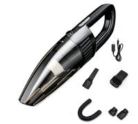 Aspirateur à main sans fil - Rechargeable par USB, aspiration puissante, léger, idéal pour le nettoyage de la maison et de la voiture