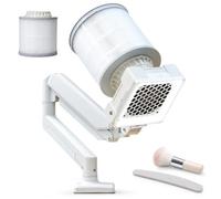 Aspirateur à ongles bureau en porte-à-faux, plage de serrage 10 à 65 mm | Capture les particules de limage et de polissage, bras rotatif à 360° avec lumière LED, filtre lavable.