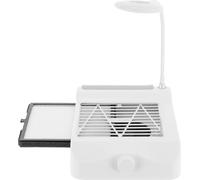 Aspirateur à ongles électrique sans fil, ventilateur 40W, lumière LED ajustable à 360°, BLANC