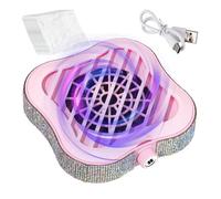 Aspirateur à ongles - Outil de nettoyage silencieux, aspiration réglable, aspirateur à ongles avec 10 filtres pour salon, bureau, table, chambre, manucure, débutant, usage professionnel