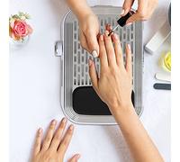 Aspirateur à ongles sans poussière pour perceuse à ongles 80 W pour nail art sculpture modèle blanc 27,5 x 18,7 x 7,8 cm