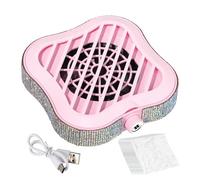 Aspirateur à ongles silencieux - Aspirateur à ongles avec puissance d'aspiration réglable, design compact, appareil professionnel pour le nettoyage de la manucure avec 10 filtres haut