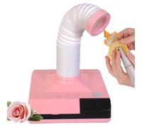 Aspirateur à poussière de clou 60 W, mini-absorbeur fumée bureau, aspirateur débris meulage avec lumière LED, pour travaux soudage DIY, station de soudage(Pink)