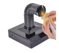 Aspirateur à poussière de clou 60 W, mini-absorbeur fumée bureau, aspirateur débris meulage avec lumière LED, pour travaux soudage DIY, station de soudage(Black)