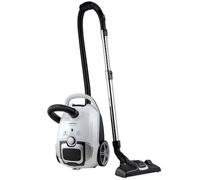 Aspirateur à sac Heinner, fonctionnement silencieux 69dB, filtre HEPA 12, brosse ECO, puissance 700W, puissance d'aspiration 150W, sac textile 3L, tube métallique, vitesse variable, indicateur de sac