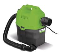 Aspirateur à sec avec bandoulière - cuve plastique 5 L - 1 moteur 0,85 kW 230 V - 74 dB(A) Cleancraft DRYCAT 15
