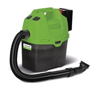 Aspirateur à sec avec bandoulière - Cuve plastique 5 L - Sur batterie lithium-ion 18 V 2,0 Ah - 63 dB(A) Cleancraft DRYCAT 15B