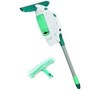 Aspirateur à vitres LEIFHEIT 51147 avec manche Click et lave-vitres - Nettoie sans goutter ni laisser de traces
