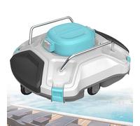 Aspirateur automatique de piscine - Autonomie de 120 minutes, indicateur LED, stationnement automatique | Robot nettoyeur sans fil pour piscines hors sol