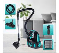 Aspirateur avec sac à poussière, Aspirateur, avec brosse turbo rotative format de marque allemande 1800w- Capacité du sac 3 L