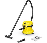 Aspirateur avec sac - Karcher - Nettoyage à sec et humide - Réglage de la puissance sur le boîtier - Série WD 2