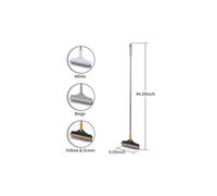 Aspirateur - Balai 1 Brosse à récurer pour sol avec grattoir à vitres Rotation à 120 degrés Long manche Nettoyage