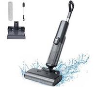 Proscenic F20A - Aspirateur laveur sans fil sec/humide 3 en 1 - Auto nettoyage - Nettoyage des Bords - Pour Les Saletés Collantes,Sols Durs Gris