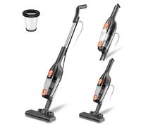 Aspirateur Balai avec Fil, Aspirateur Balai Filaire Puissant 20Kpa 600W, 3 en 1 Aspirateur à Main avec 5m Long Câble, Aspirateur sans Sac Léger Anti-Emmêlement pour Poils d'animaux Tapis Sol Dur