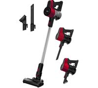 Aspirateur Balai sans fil Multifonction BEKO VRT50121VR - 21,6V - Autonomie 45min - Technologie Cyclonique - Brosse rétroéclairée rouge G
