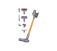 Aspirateur-balai Dyson V8 Absolute 2-en-1 sans sac, technologie cyclonique 115 AW, autonomie 40 min, batterie 21.6V, filtration avancée, argent/jaune
