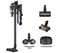 Pack Aspirateur Balai Samsung Jet 85 Pet Vert + Double Serpilliere Spray + 2eme Filtre A Particules Fines