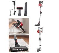 Aspirateur balai - Rouge - 150W - Sans fil - Autonomie 40 min - Filtre HEPA