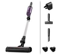 Rowenta RH1129 Aspirateur-balai 2 en 1 Batterie Sec Sans sac 0,4 L 100 W Violet, Aluminium