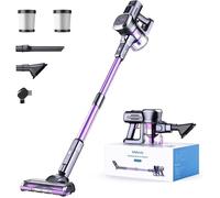 Aspirateur Balai sans Fil, 25000Pa Aspirateur sans Fil Puissant 2500mAh Batterie Amovible 50Mins d'Autonomie Aspirateur Lubluelu