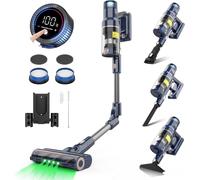 Aspirateur Balai sans Fil 480W bleu gris Vendos85