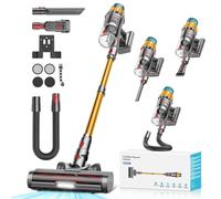Aspirateur Balai sans Fil 550W/48kPa/70Min, 2.0L Aspirateur sans Fil Puissant avec Brosse Anti-Enmêlement Améliorée, Recharge Murale, Écran Tactile pour Poils d’Animaux Tapis Sols Durs et Voiture