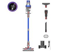 Aspirateur Balai Sans Fil 600W/55KPa - 70min Autonomie - Écran Tactile - Bac 2L - Anti-Poils