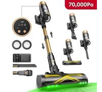 Aspirateur Balai Sans Fil 70KPa 70Min Auto-Portant Tapis Poils Animaux - LED