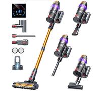 Aspirateur balai sans fil 8 en 1- BUTURE VC90 - 65Kpa/600W - Autonomie 60 Min(ECO) -Brosse Matelas -Auto-Portant