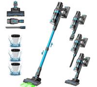 Aspirateur Balai sans Fil, Aspirateur sans Fil Hyper-Puissant 70Mins/45KPA/550W, Aspirateur Balai avec LED Écran, LED Verte, Anti-emmêlement, Détection de Saleté, pour Tapis, Poils animaux, Sols Dur