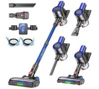 Aspirateur Balai sans Fil Erabros EV2-450W-55Min-Commande du pouce-Auto-Portant-Tube Télescopique-Anti-Emmêlement