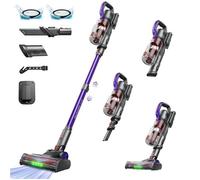 Aspirateur Balai sans Fil Erabros EV3-500W/60Kpa-60Min-Commande du pouce-Auto-Portant-Batterie Amovible-Anti-Emmêlement