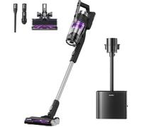 Eureka Stylus Elite Aspirateur Balai sans Fil avec Base,Aspiration 24000 Pa,Vidage Automatique du Bac à Poussière avec Sac de 3 L,Aspirateur sans Fil Brosse Anti Enchevêtrement,Autonomie 60 Min