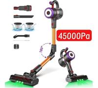 Aspirateur Balai Sans Fil Puissant - 550W/45Kpa/1.6L/Autonomie 53min - Filtration 5 Étapes - LED - Anti-Enchevêtre ASPIRATEUR BALAI