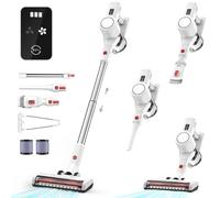 Aspirateur Balai sans Fil Puissant - Balais Électriques Poil Animaux Cordless Stick Vacuum Cleaner Rechargeable Batterie Silencieux Léger pour Sols Tapis Poils d'animaux Domestique