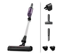 Rowenta RH1129 Aspirateur-balai 2 en 1 Batterie Sec Sans sac 0,4 L 100 W Violet, Aluminium