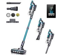 Aspirateur Balai sans Fil sans Sac Multifonctions-450W/38KPa PowerClean-3 Vitesses Contrôlés par Ecran Tactile ＆ Boutons Mécaniques-Aspirateur sans Fil Puissant-Conteneur 1,5L-Autonome -Silencieux